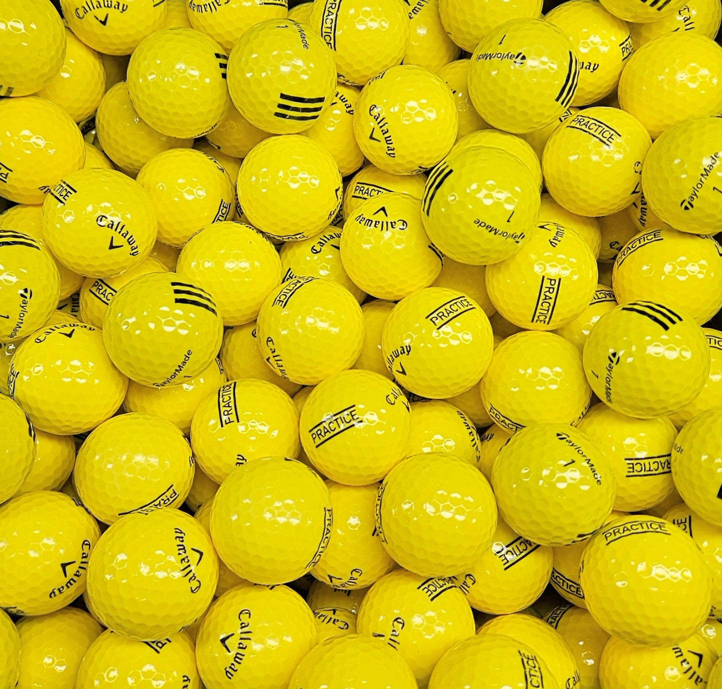 400 High Grade Yellow Range Callaway & TaylorMade Used Golf Balls