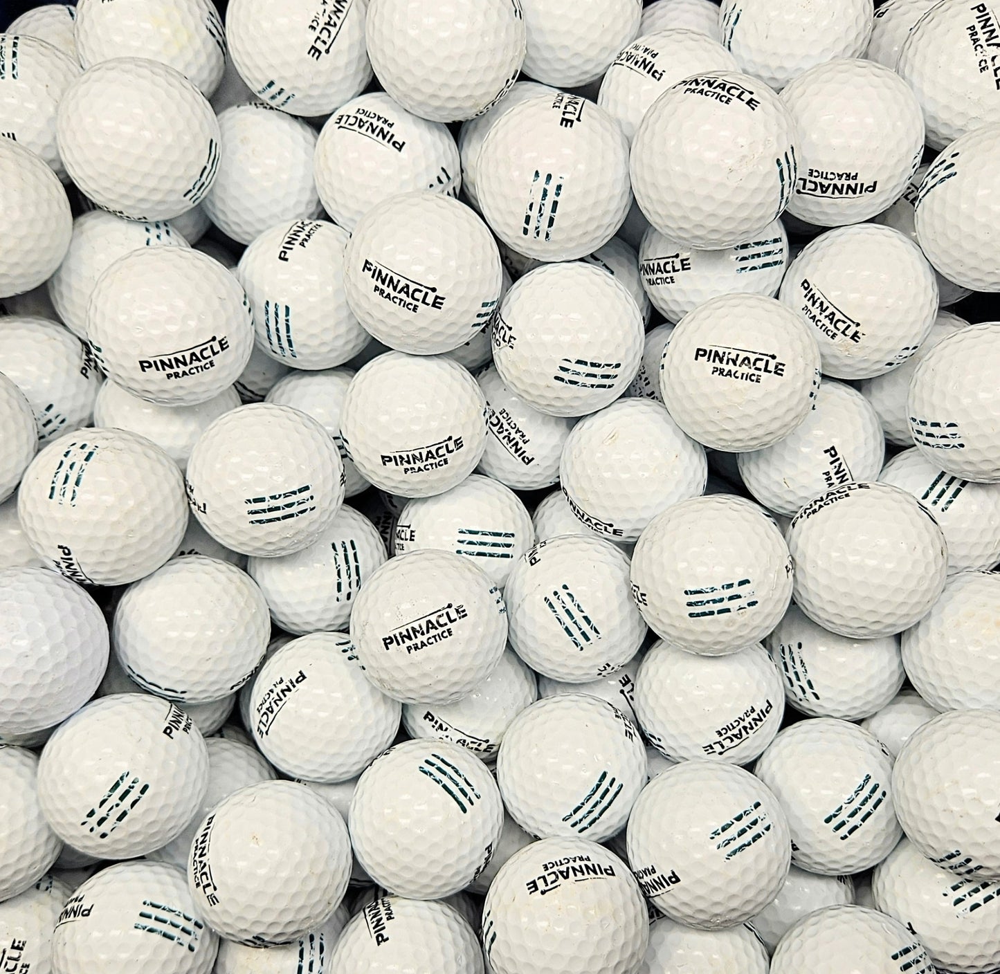 400 Mid Grade Green Stripe Pinnacle Range Used Golf Balls