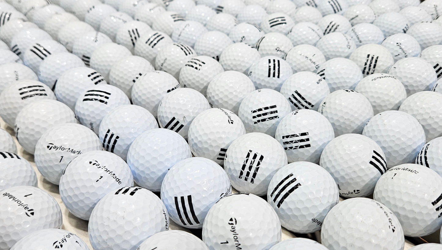 400 TaylorMade Black Stripe Range Balls
