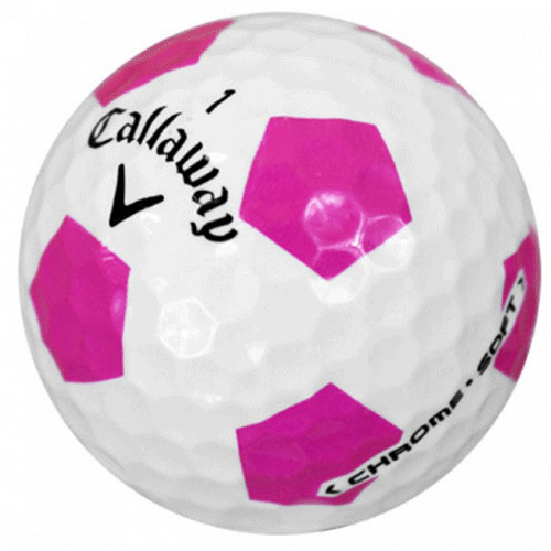 AAA Callaway Chrome Soft Truvis Pink and White Soccer (doz.)