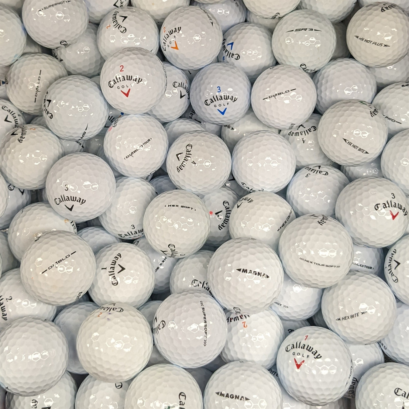 Used Callaway Mix Golf Balls 